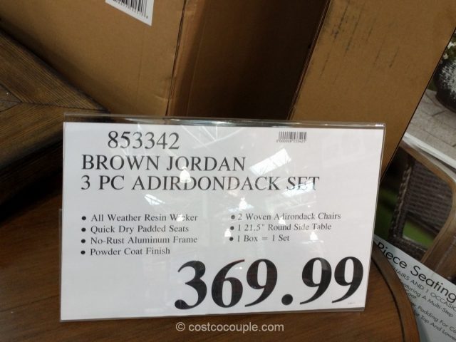 Brown Jordan 3-Piece Adirondack Set Costco 1
