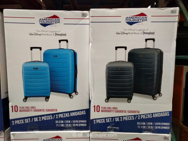 American Tourister 2-Piece Hardside Spinner Set Costco 