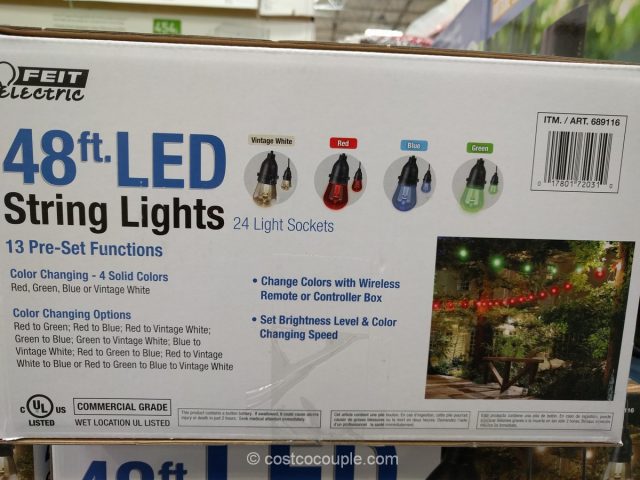 Feit Electric 48-Ft LED String Lights Costco