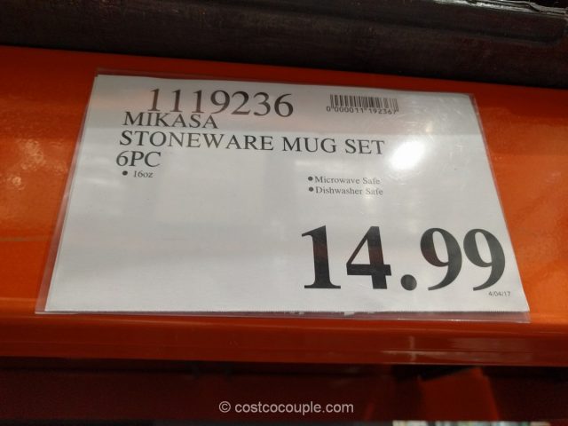 Mikasa Stoneware Mug Set Costco 