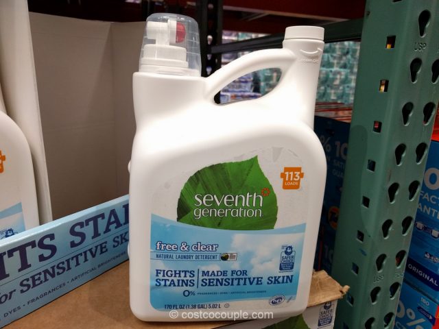 Seventh Generation Free and Clear Laundry Detergent Costco