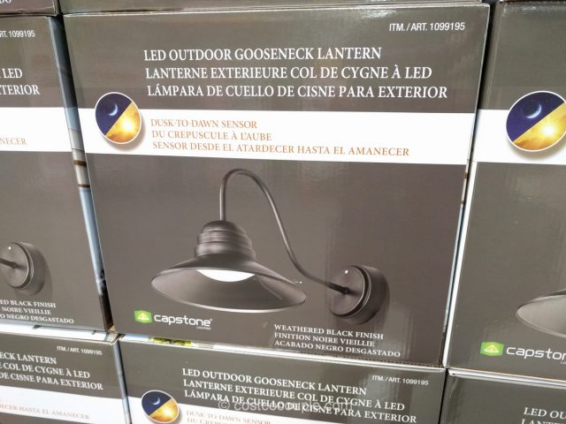 Capstone Outdoor Gooseneck Lantern Costco 
