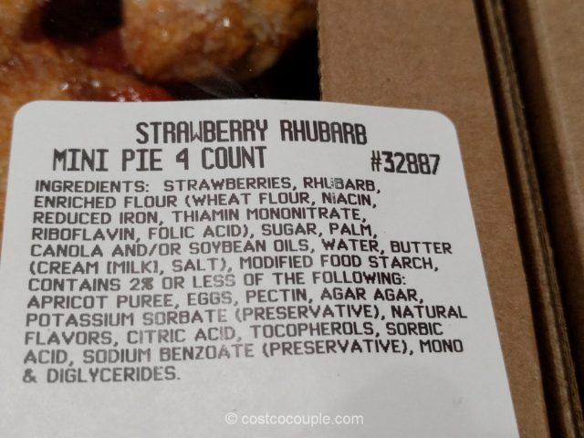 Kirkland Signature Strawberry Rhubarb Mini Pie Costco 