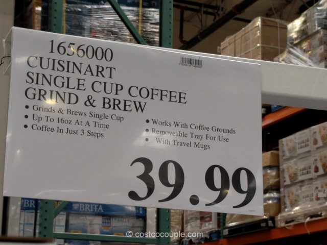 Cuisinart Single Cup Coffee Grind and Brew Costco 