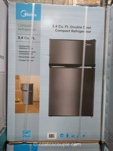 Midea Double Door Compact Refrigerator Costco 