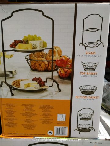 2 Tier Removable Baskets with Stand Costco 