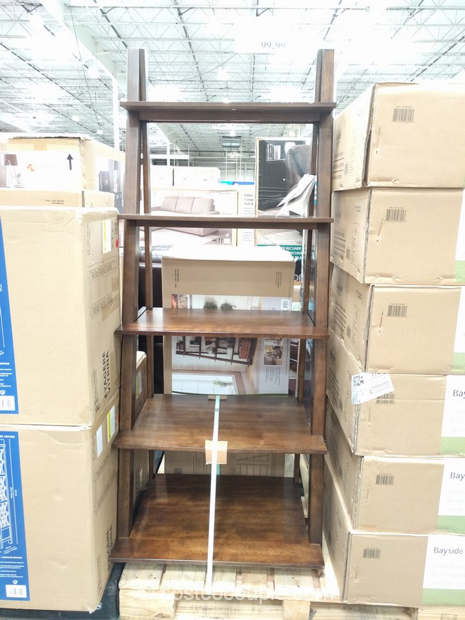 Bayside Furnishings Ladder Bookcase, Bayside Furnishings Bookcase Costco