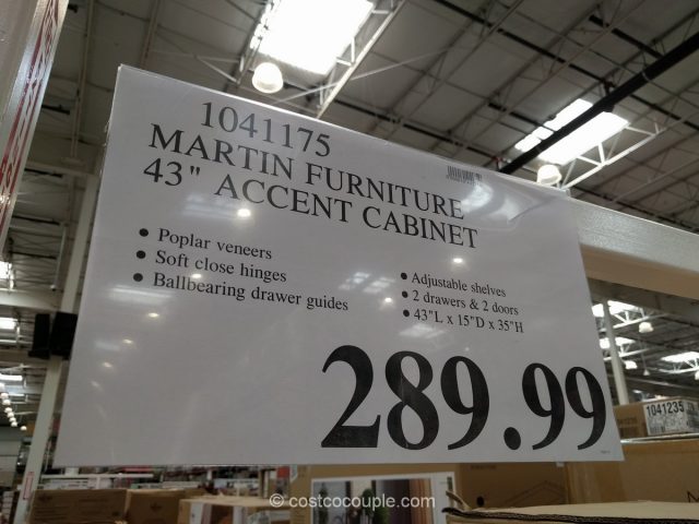 Martin Furniture 43-Inch Accent Cabinet Costco