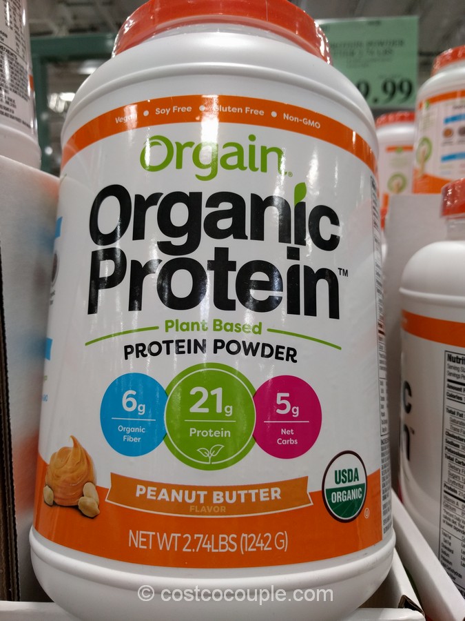Orgain Organic Protein Powder in Peanut Butter