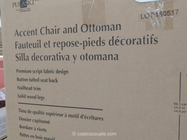 Pulaski Accent Chair and Ottoman Costco 