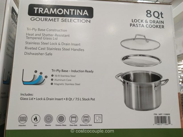 Tramontina Lock and Drain Pasta Cooker Costco 