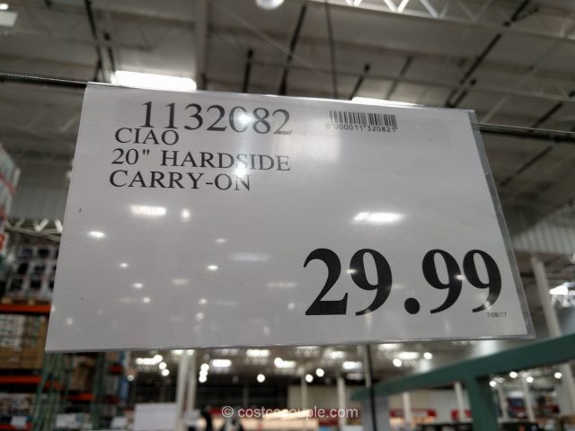 Ciao 20-Inch Hardside Spinner Costco