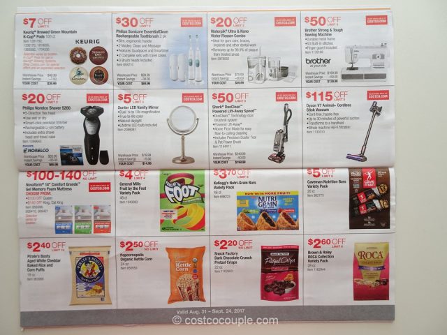 Costco September 2017 Coupon Book 08/31/17 to 09/24/17