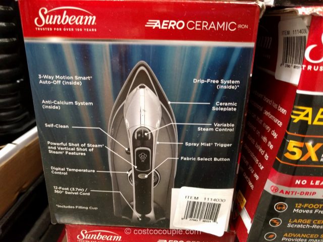 Sunbeam Aero Ceramic Iron Costco