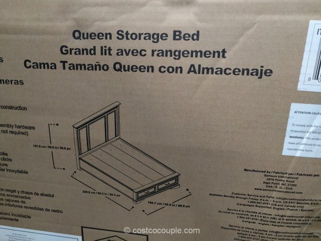 Universal Broadmoore Storage Bed Costco 