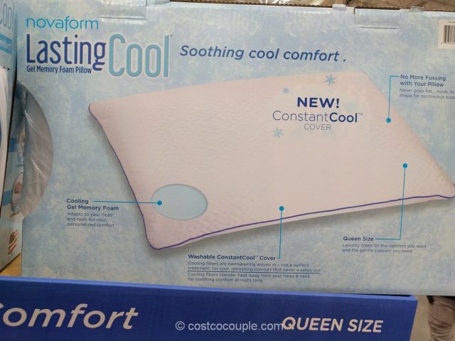 Novaform Lasting Cool Gel Memory Foam Pillow Costco
