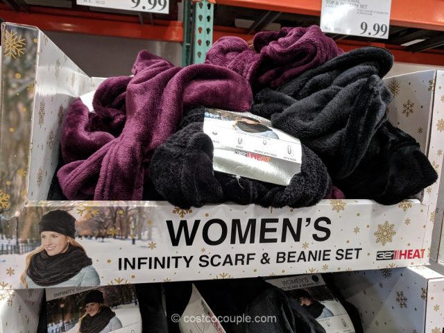 32 Degrees Ladies Infinity Scarf and Beanie Set Costco 