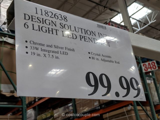 Design Solution 6 Light Adjustable Pendant Costco 