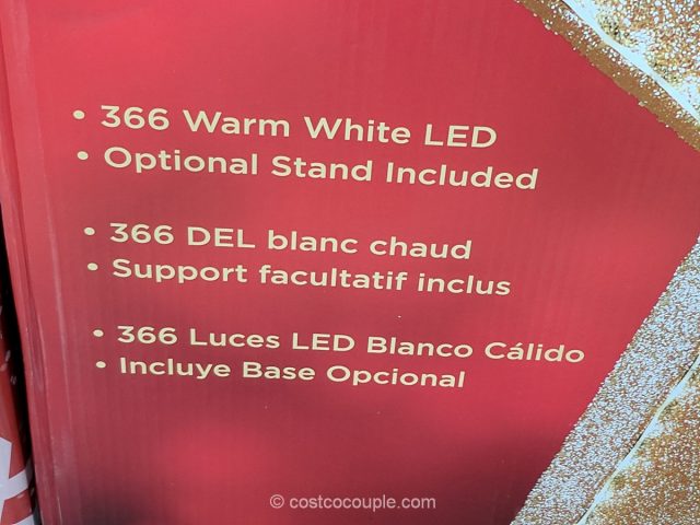 Gold Tinsel LED Star Costco 