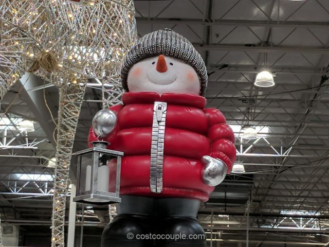 Standing Snowman with LED Lantern Costco