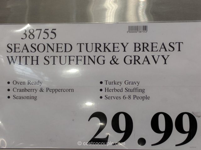 Kirkland Signature Seasoned Turkey Breast with Stuffing and Gravy Costco 