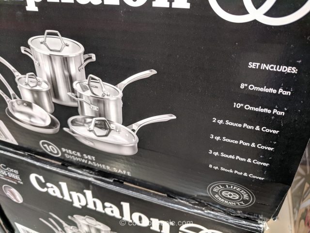 Calphalon 10-Piece Stainless Steel Cookware Costco 