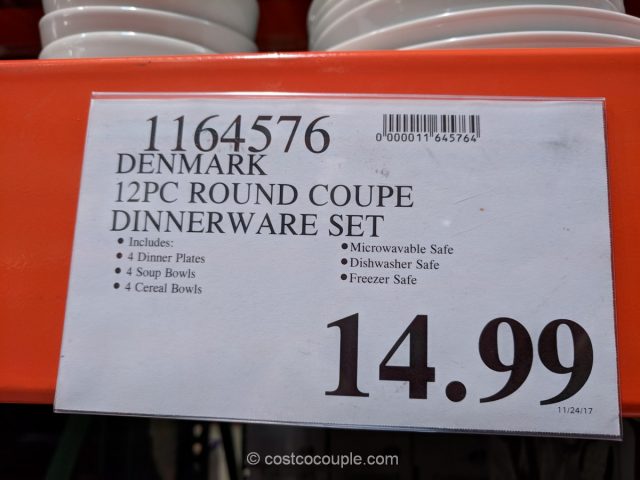 Denmark 12-Piece Dinnerware Set Costco 