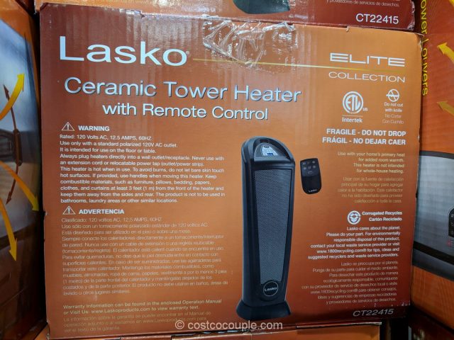 Lasko Ceramic Tower Heater Costco 