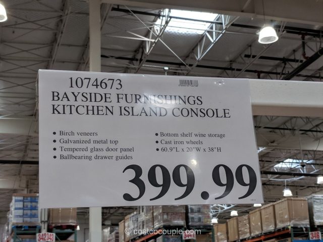 Bayside Furnishings Kitchen Island Console Costco 