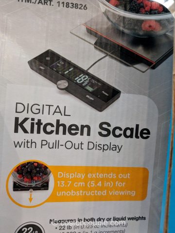 Polder Digital Kitchen Scale Costco 