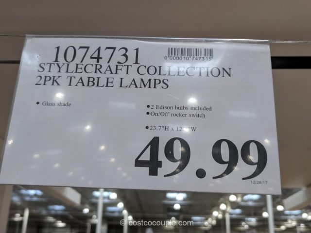 Stylecraft Collection Table Lamp Set Costco 