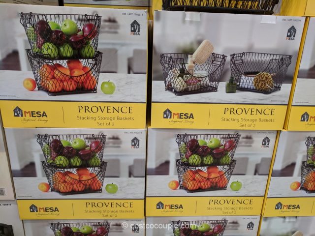 Mesa Provence Stacking Storage Baskets Costco 