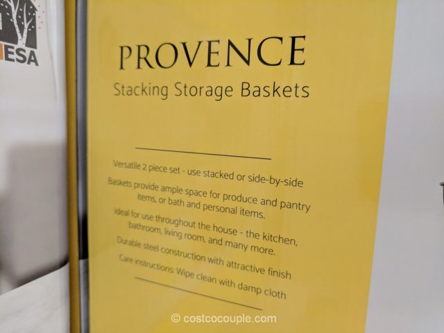 Mesa Provence Stacking Storage Baskets Costco 