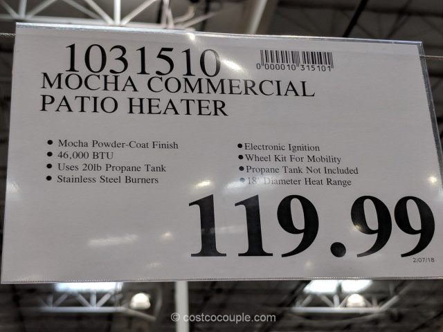 Mocha Commercial Patio Heater Costco 