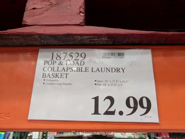Pop and Load Collapsible Laundry Basket Costco 