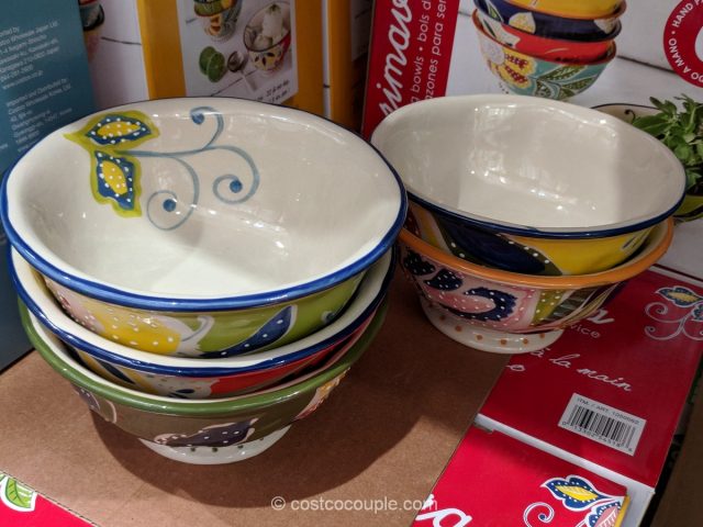 Over And Back Primavera Hand Painted Bowl Set Costco 