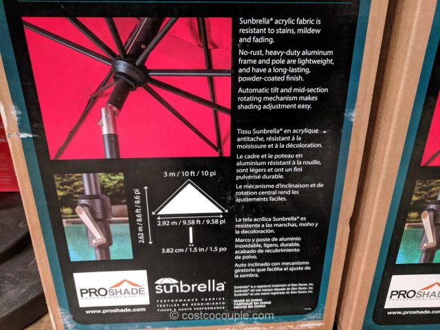 Proshade Aluminum Umbrella Costco 