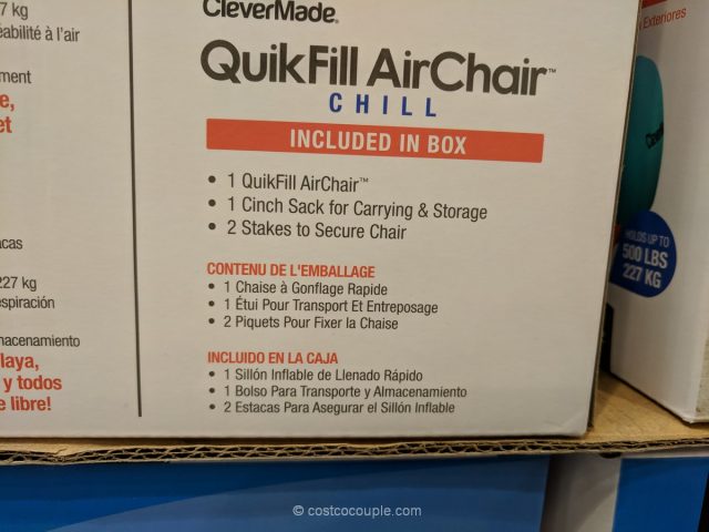 Clevermade Quickfill Air Chair Costco 