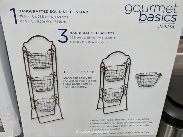 Gourmet Basics 3-Tier Market Baskets Costco 