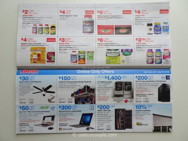 Costco July 2018 Coupon Book 06/28/18 to 07/29/18