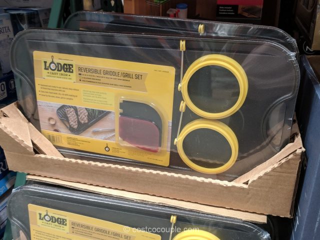 Lodge Cast Iron Reversible Griddle Grill Set Costco 