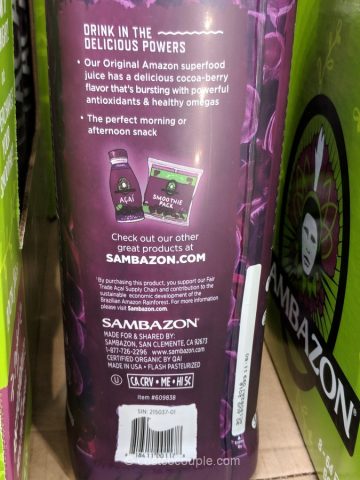 Sambazon Organic Acai Juice Costco 