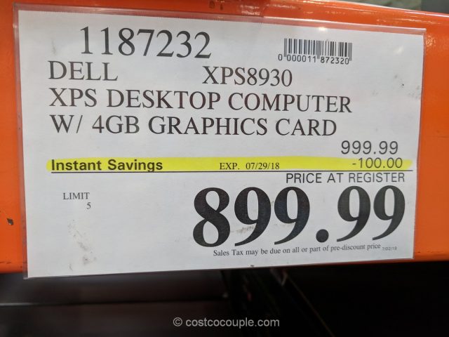 Dell XPS8930 Desktop Computer Costco