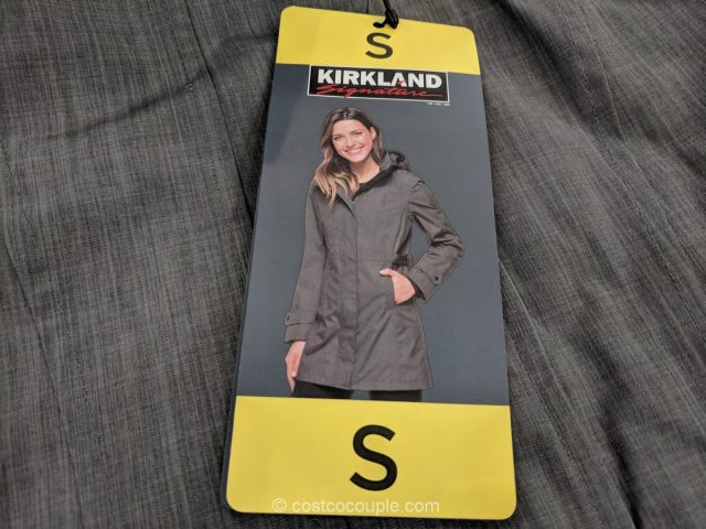 Kirkland Signature Ladies Trench Coat Rain Jacket 