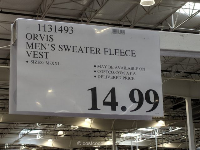 Orvis Mens Sweater Fleece Vest Costco 