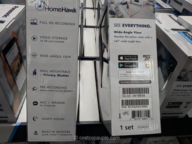 Panasonic HomeHawk indoor Home Monitoring Camera Costco