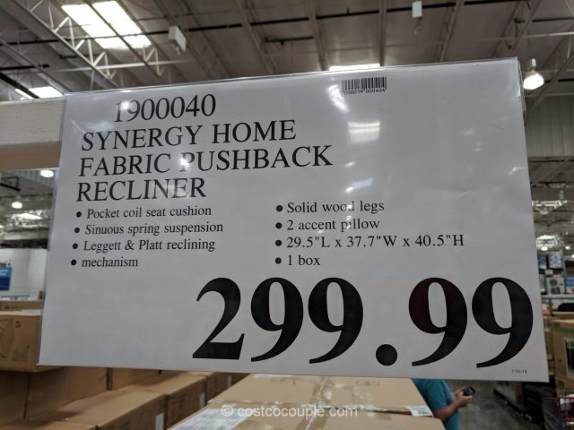 Synergy Home Pushback Recliner Costco 