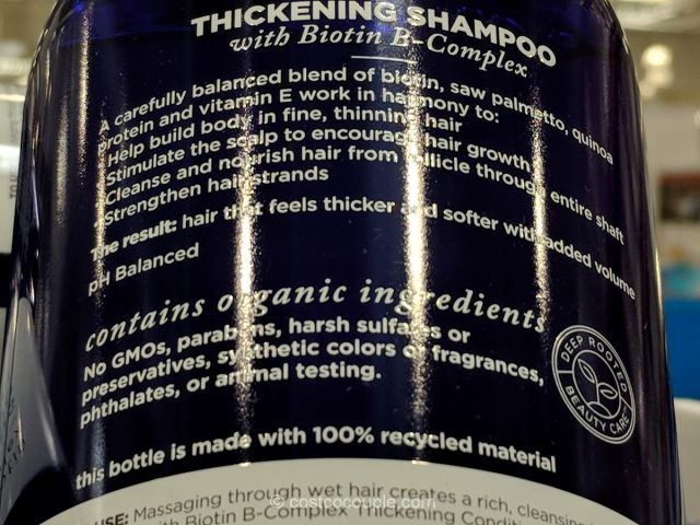 Avalon Organics Thickening Shampoo Costco 