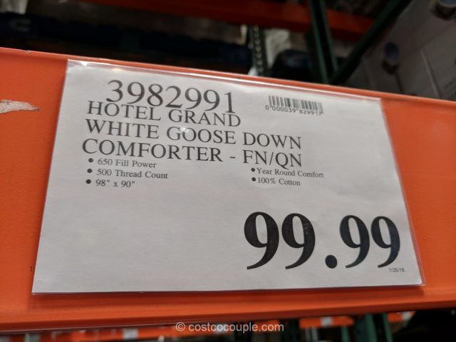 Hotel Grand White Goose Down Comforter Costco 