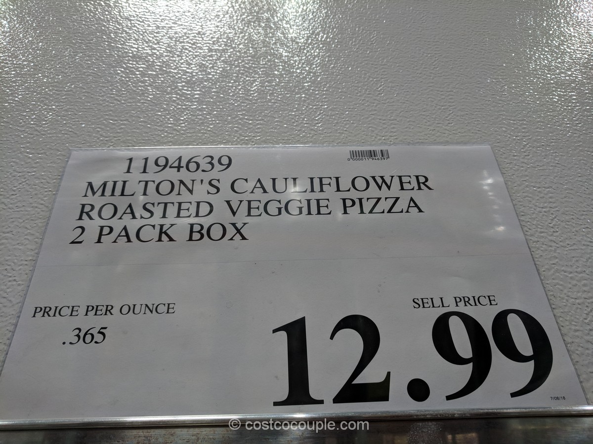 Milton’s Cauliflower Crust Vegetable Pizza